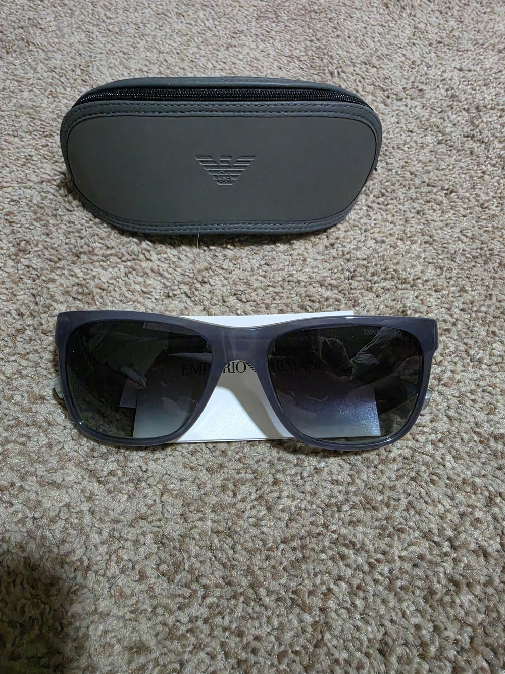 Emporio Armani Gray & Black Sunglasses